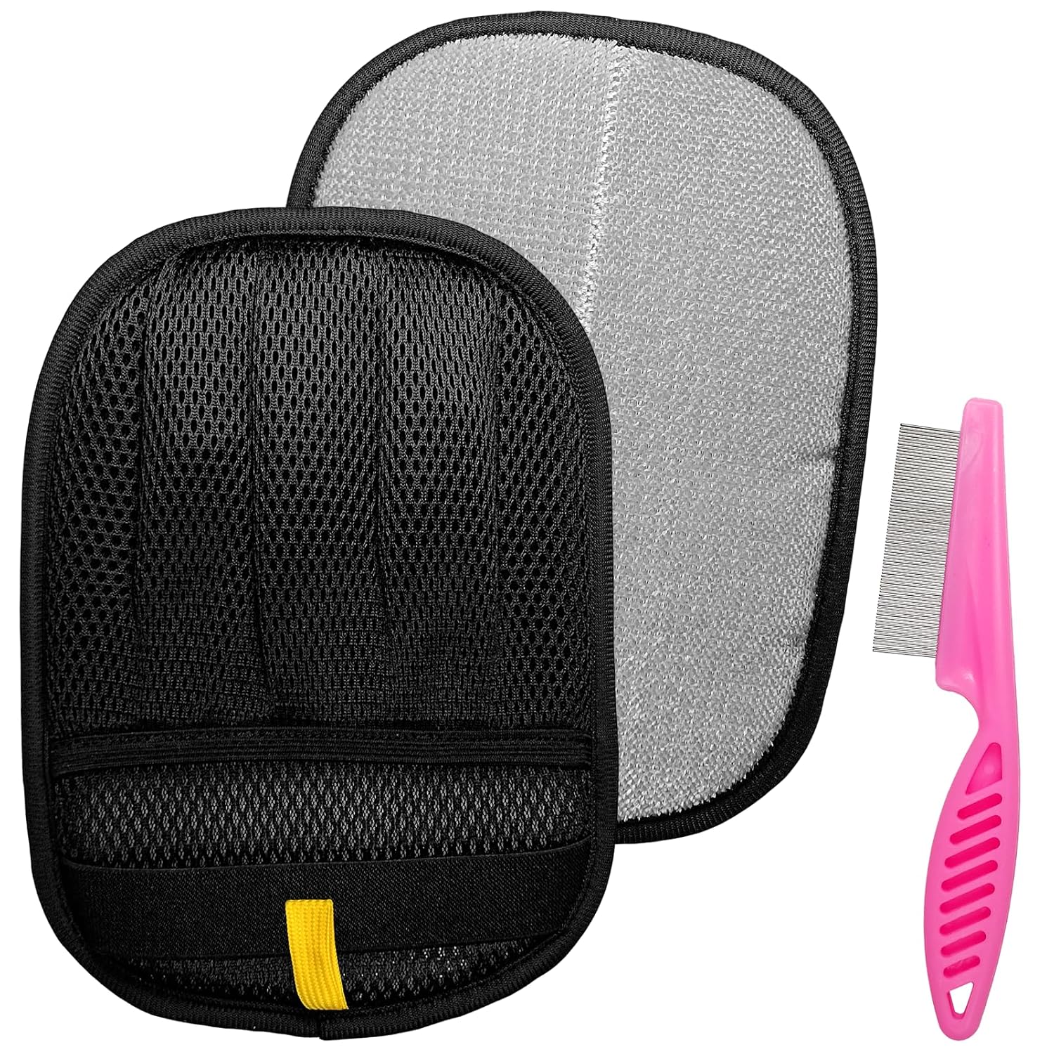 Pet Hair Removal Glove - Magic Brush Electrostatic Mitt for Dogs & Cats Reusable Grooming Gloves Pet Hair Remover Tool with 5-Finger Design for Couch, Carpet, Furniture, Laundry & Clothing